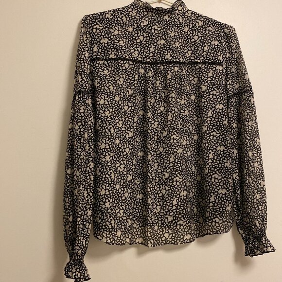 ME+EM Silk/Cotton Abstract Print Blouse - Picture 12 of 13